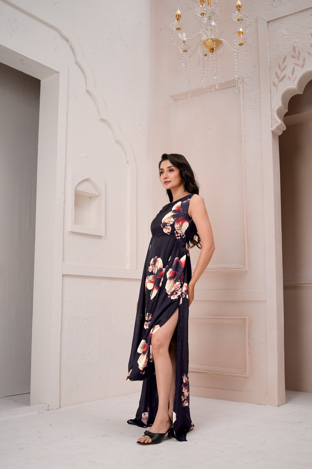Flora drape dress