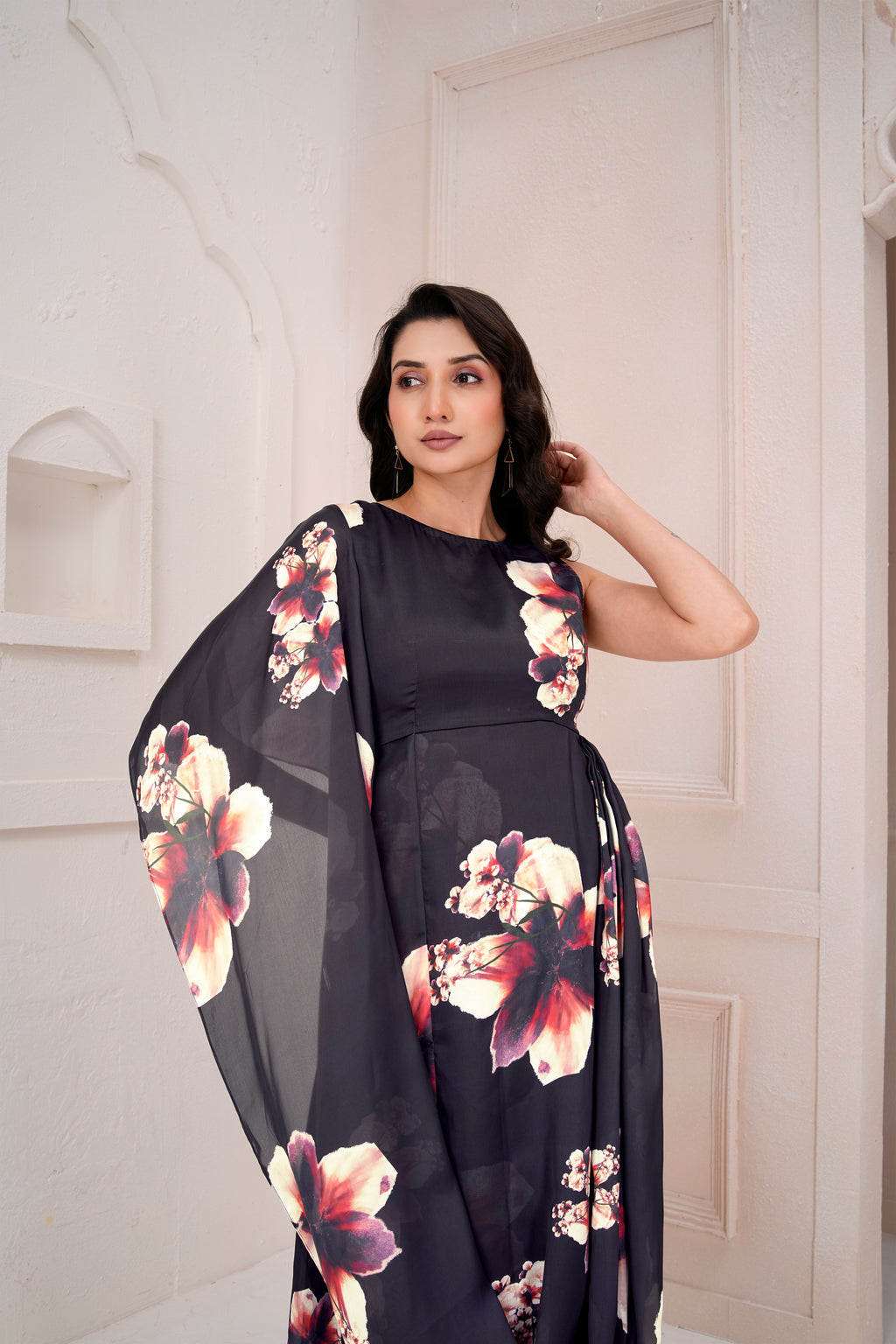 Flora drape dress