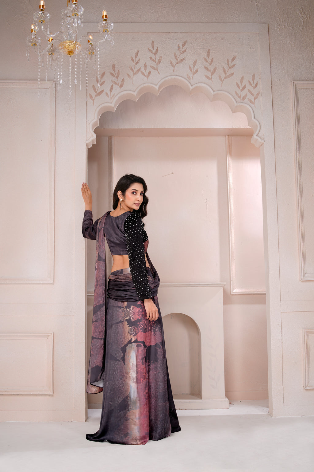 Elysia skirt saree set