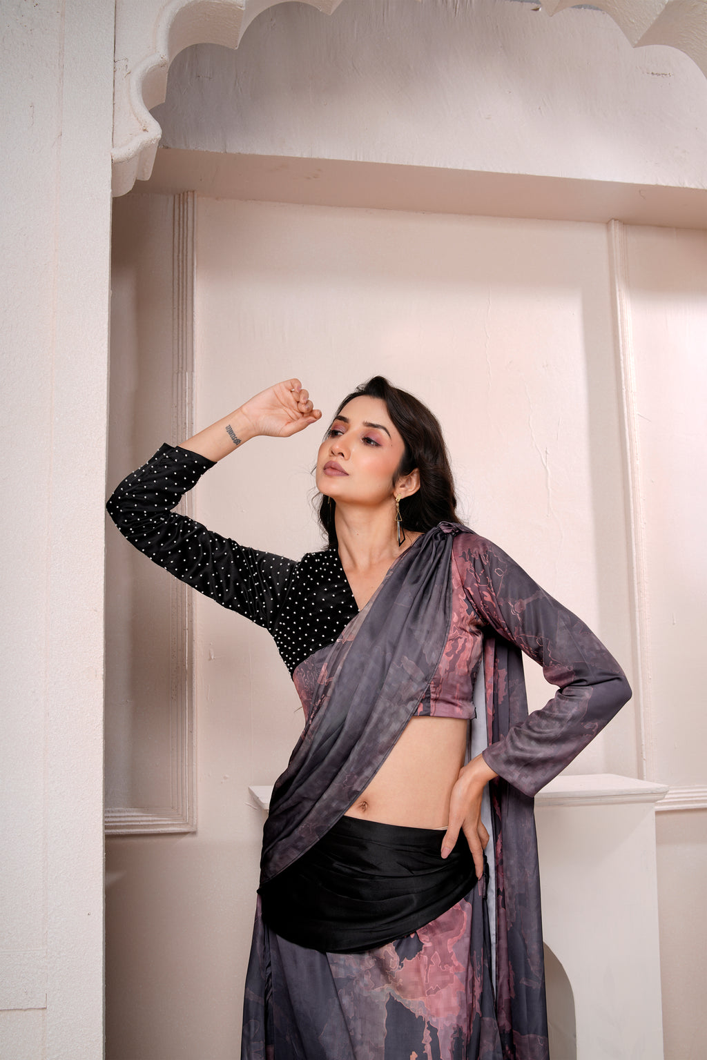 Elysia skirt saree set