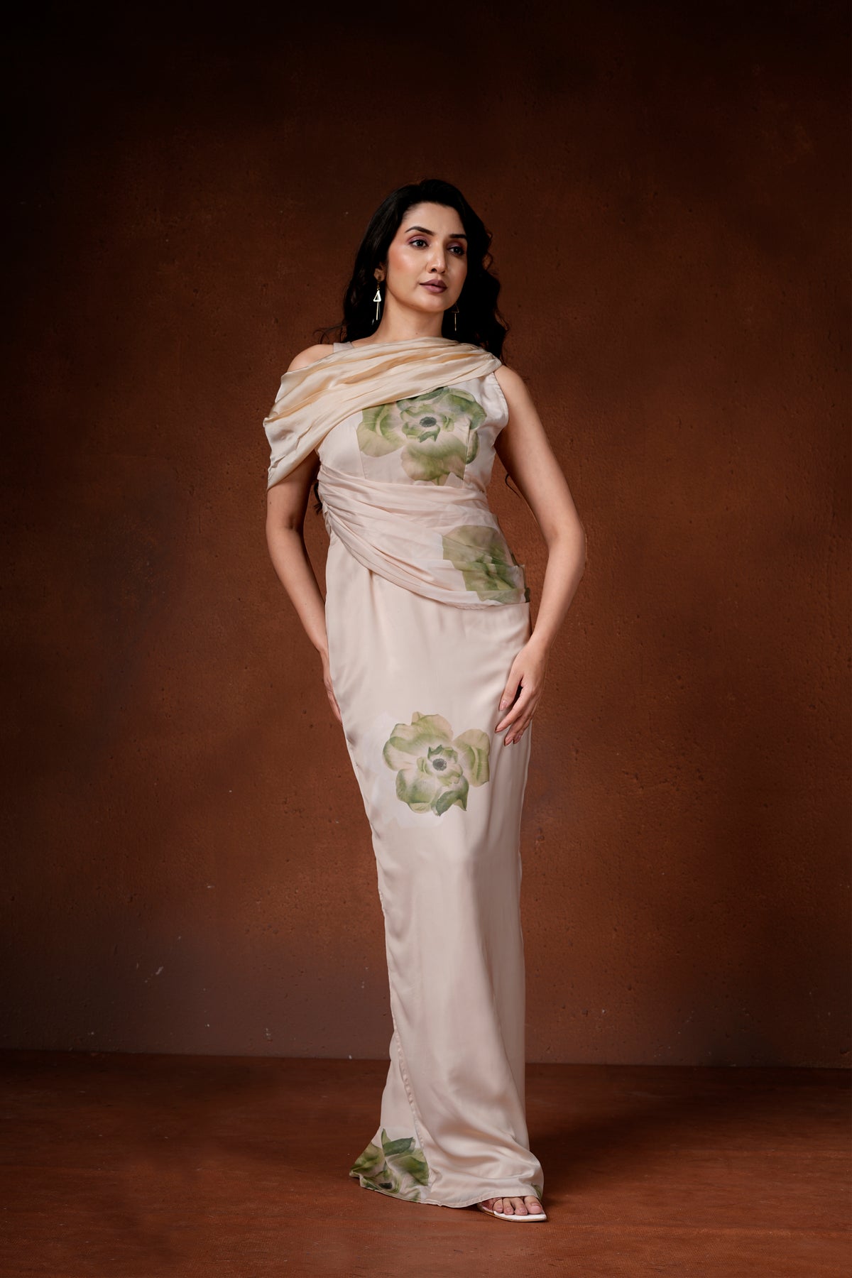 Amaryllis drape dress