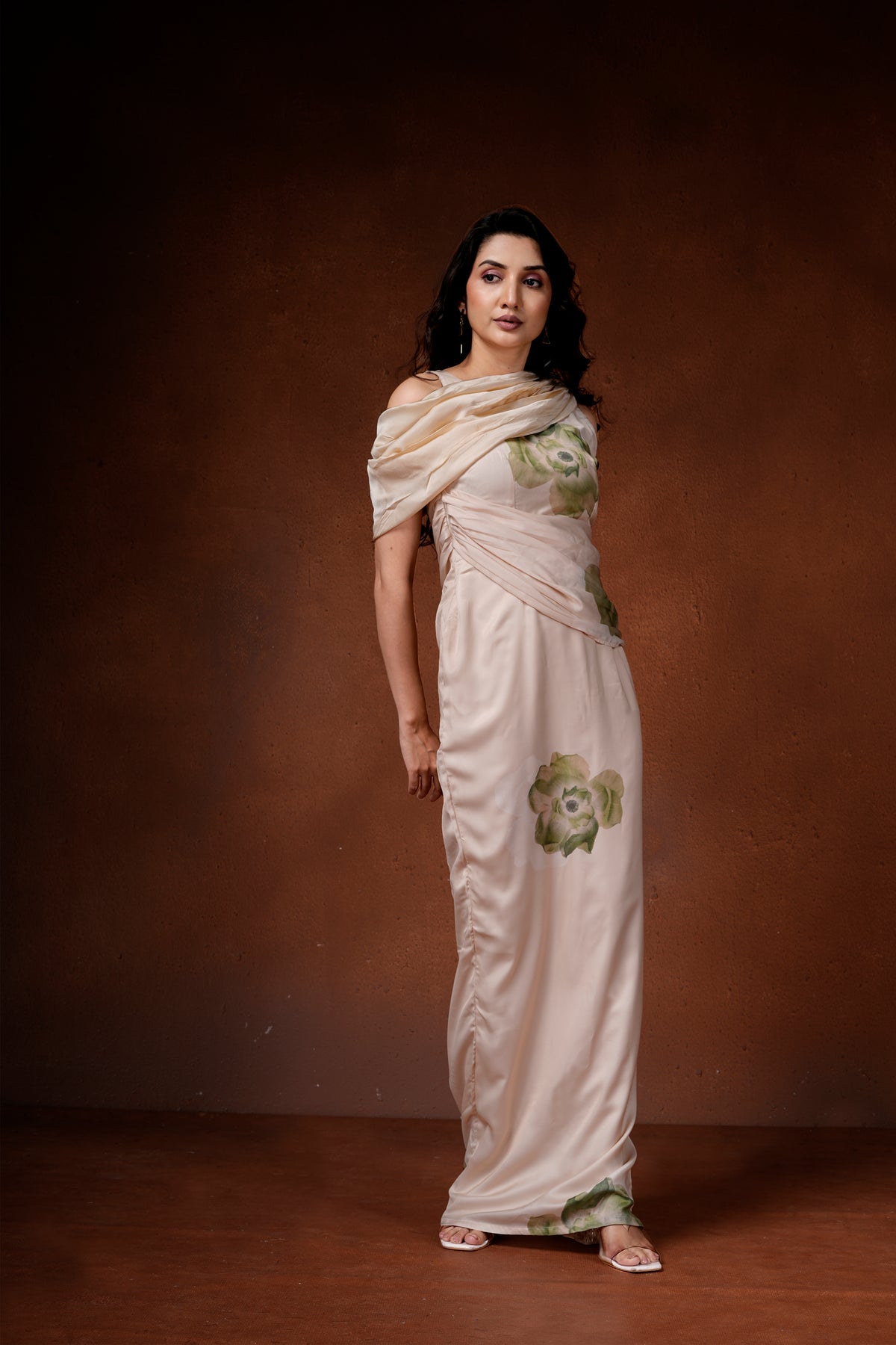 Amaryllis drape dress
