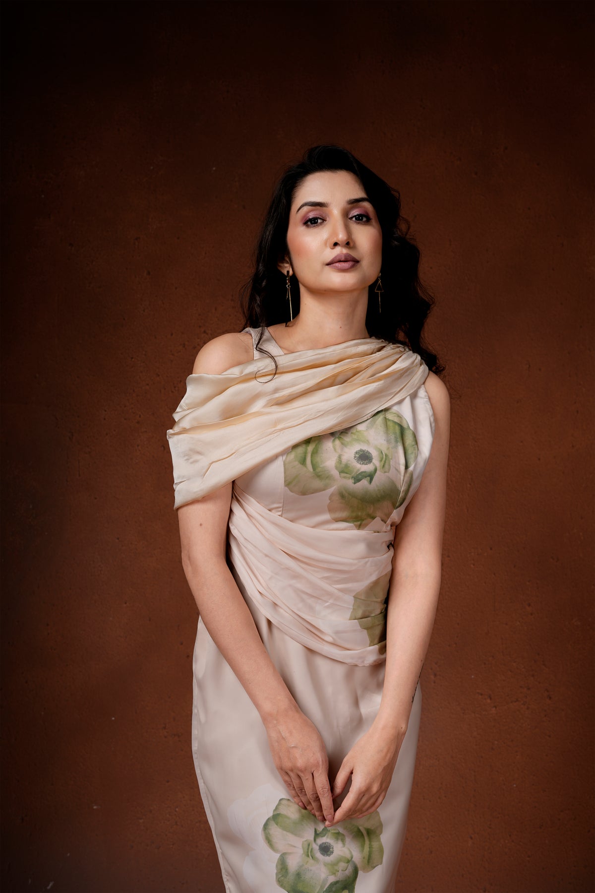 Amaryllis drape dress