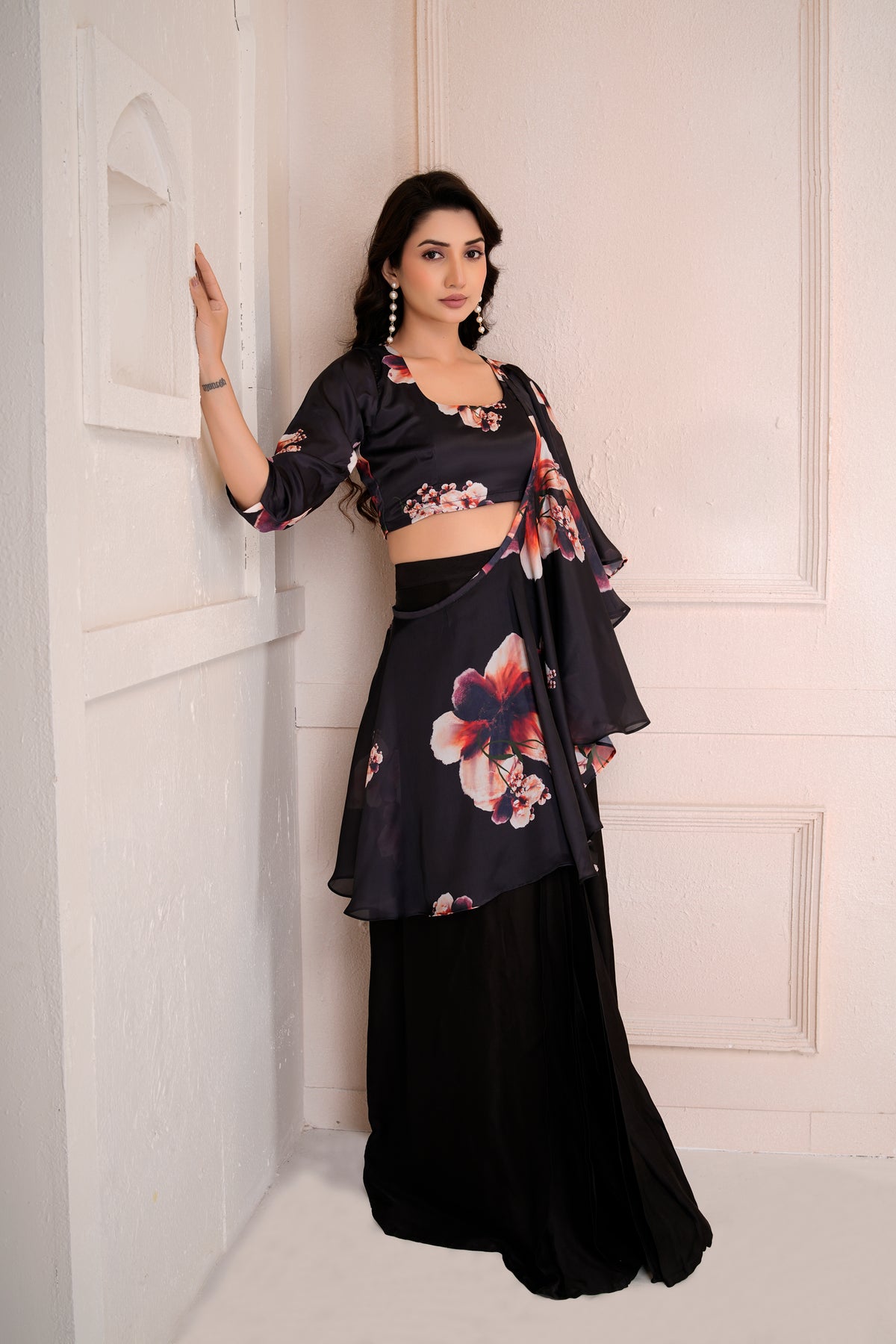 Flora pre-draped saree
