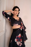 Flora pre-draped saree
