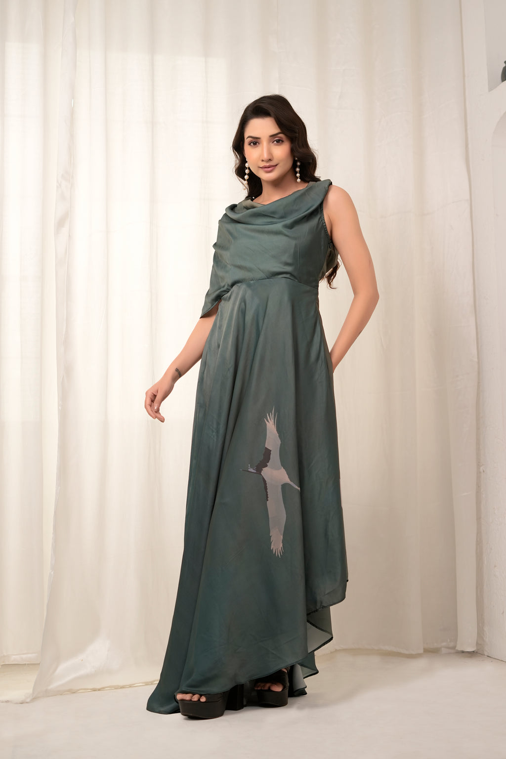 Elysian asymmetric dress