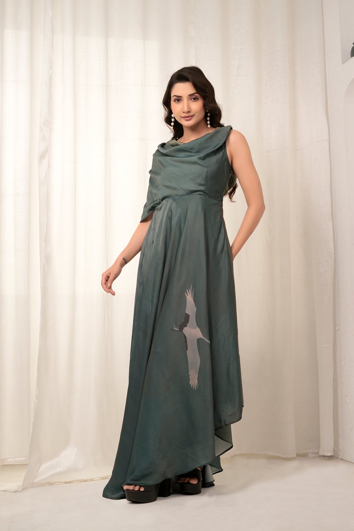 Elysian asymmetric dress